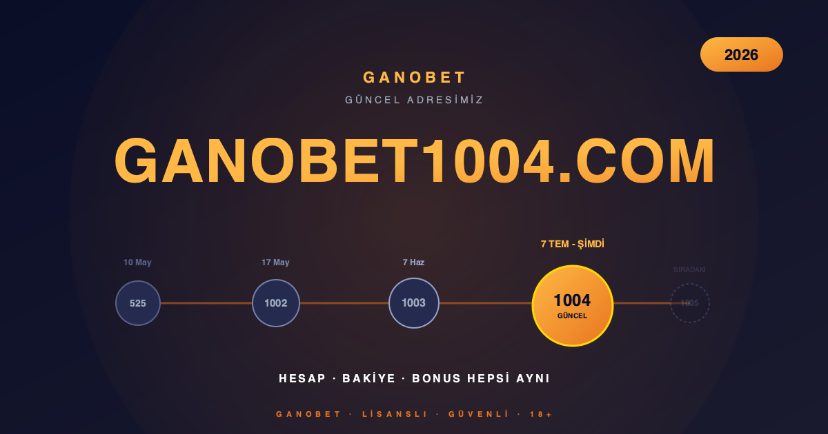 Ganobet1004.com Güncel Giriş Adresi — 7 Temmuz 2026 2 Ganobet1004.com Güncel Adres — 7 Temmuz 2026 Yeni Giriş Adresi
